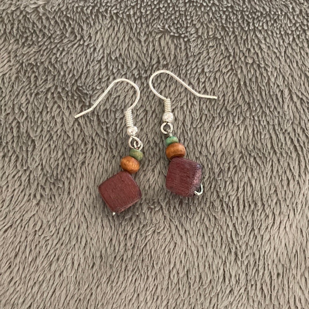 🔥 2/$8, 3/$10, 4/$12 🔥 Handmade Wooden Earrings from Costa Rica